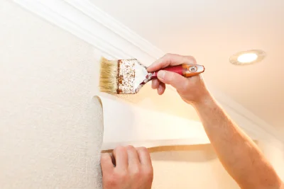 Pose de papier peint à Semond — revêtements muraux et toiles de verre